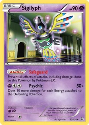 [PKM] Sigilyph (52/124) (Theme Deck Exclusive) [Black & White: Dragons Exalted]