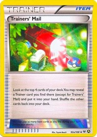 [PKM] Trainers Mail (92a/108) [Alternate Art Promos]