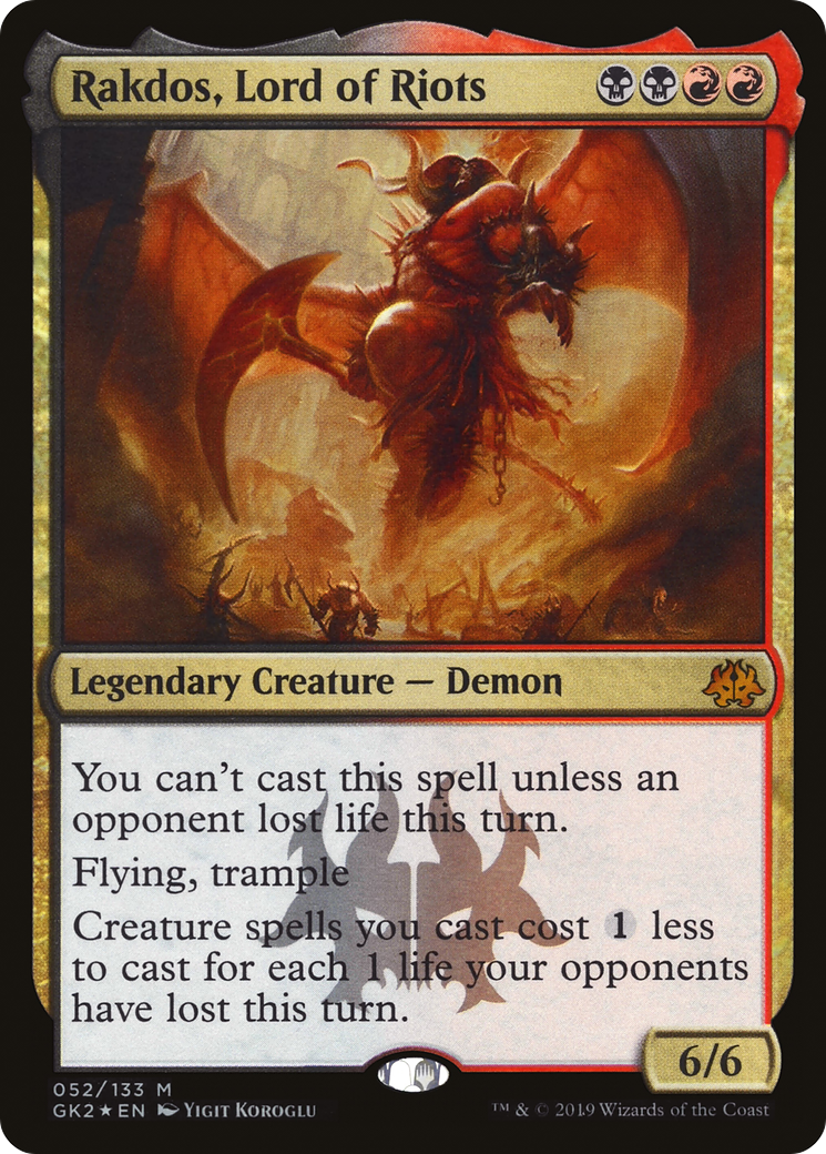 {R} Rakdos, Lord of Riots [Ravnica Allegiance Guild Kit][GK2 052]