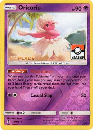 [PKM] Oricorio (55/145) (League Promo 4th Place) [Sun & Moon: Guardians Rising]