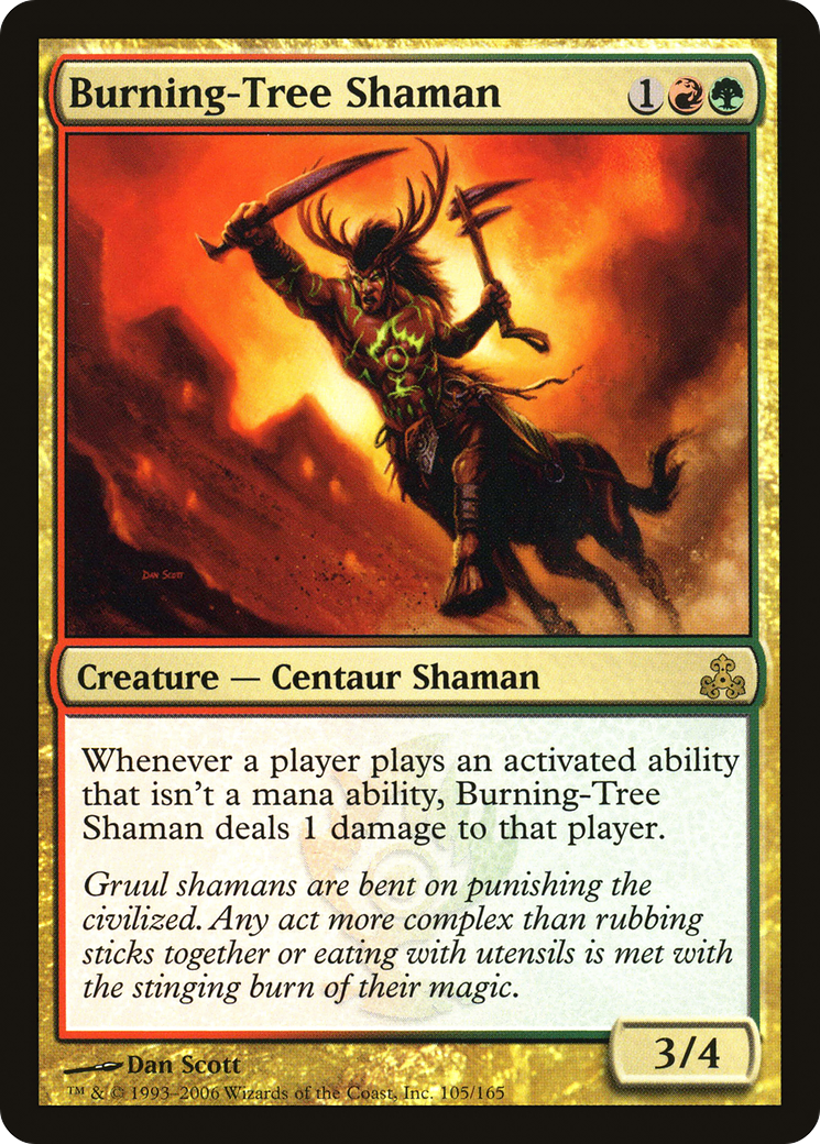 {R} Burning-Tree Shaman [Guildpact][GPT 105] - Misty Mountain Games