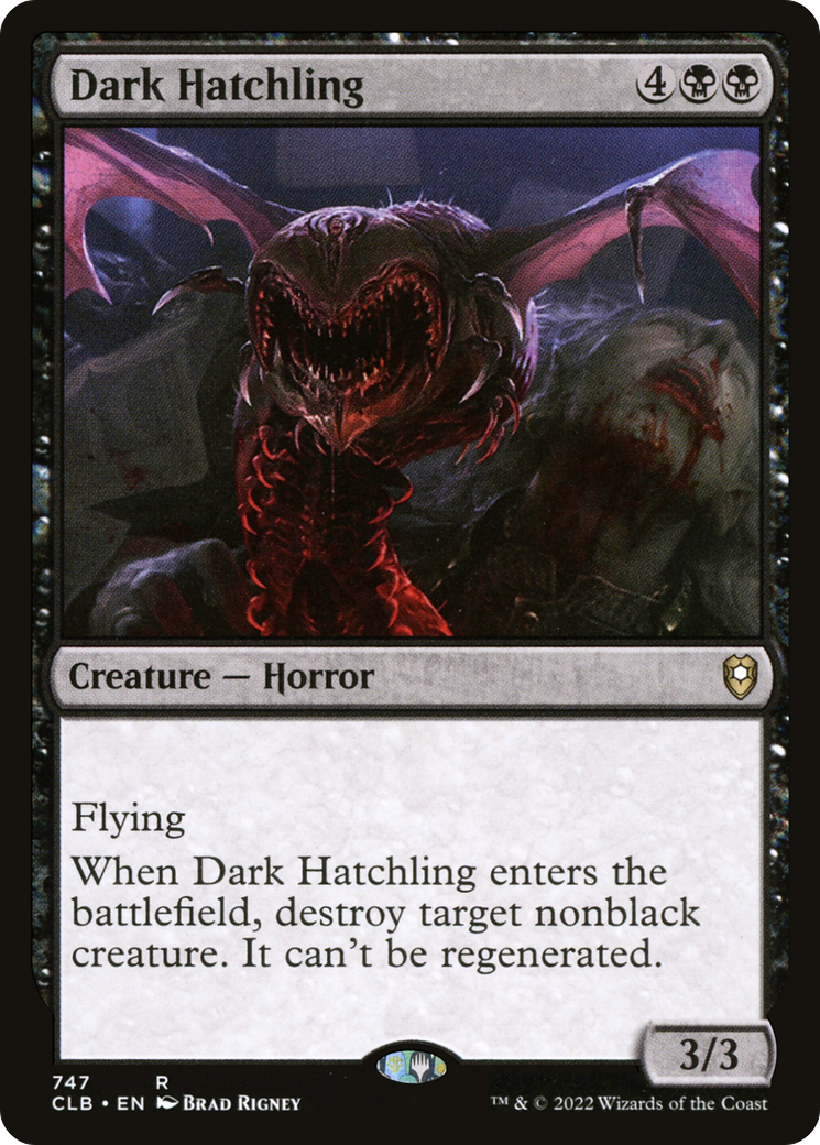 {R} Dark Hatchling [Commander Legends: Battle for Baldur's Gate][CLB 747]