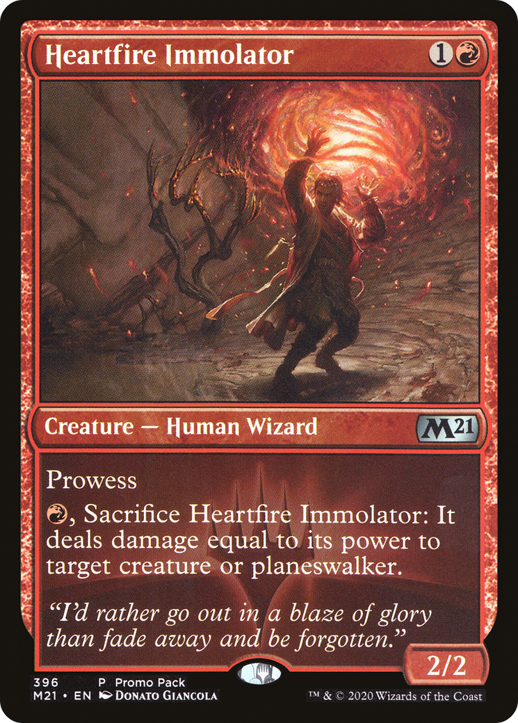 {C} Heartfire Immolator (Promo Pack) [Core Set 2021 Promos][PP M21 396]