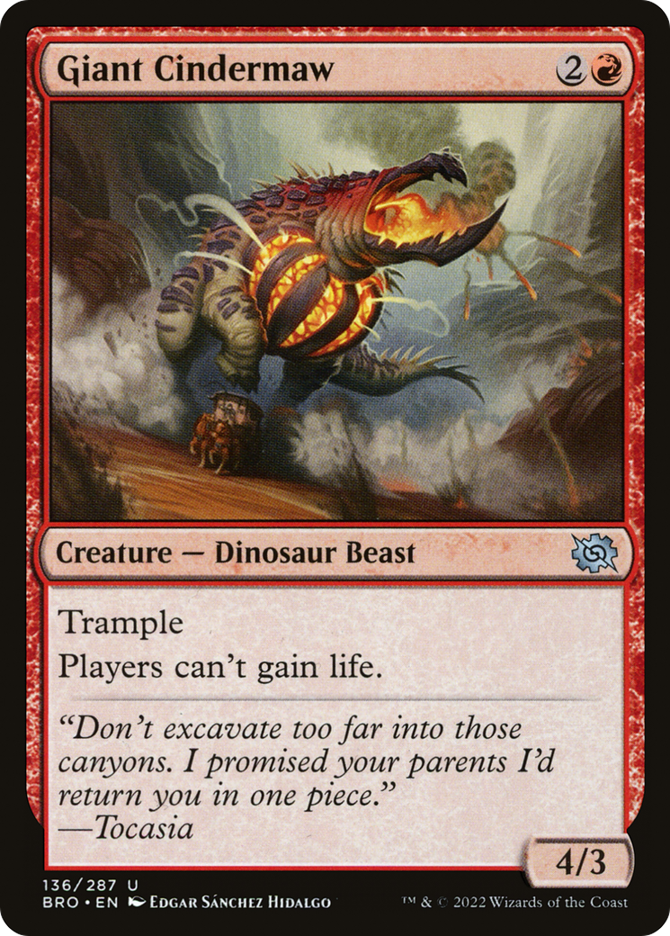 {C} Giant Cindermaw [The Brothers' War][BRO 136]