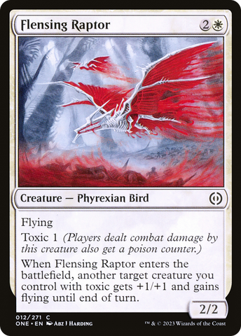 {C} Flensing Raptor [Phyrexia: All Will Be One][ONE 012]