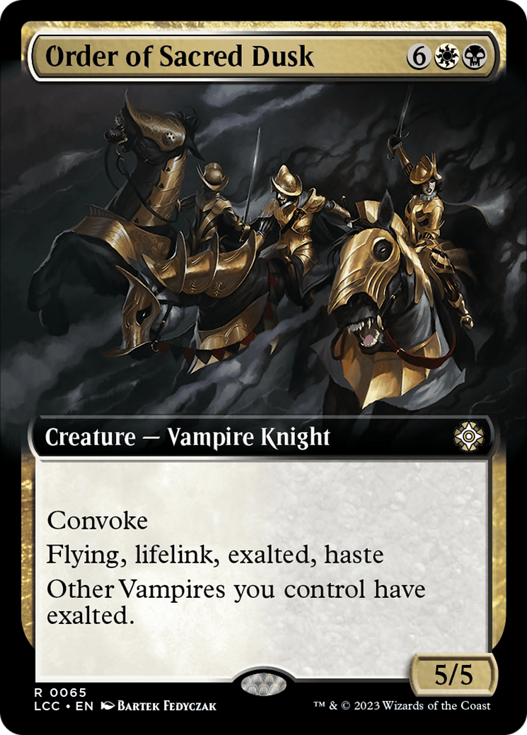 {R} Order of Sacred Dusk (Extended Art) [The Lost Caverns of Ixalan Commander][LCC 065]