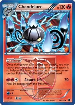 [PKM-R] Chandelure (16/116) (Theme Deck Exclusive) [Black & White: Plasma Freeze]