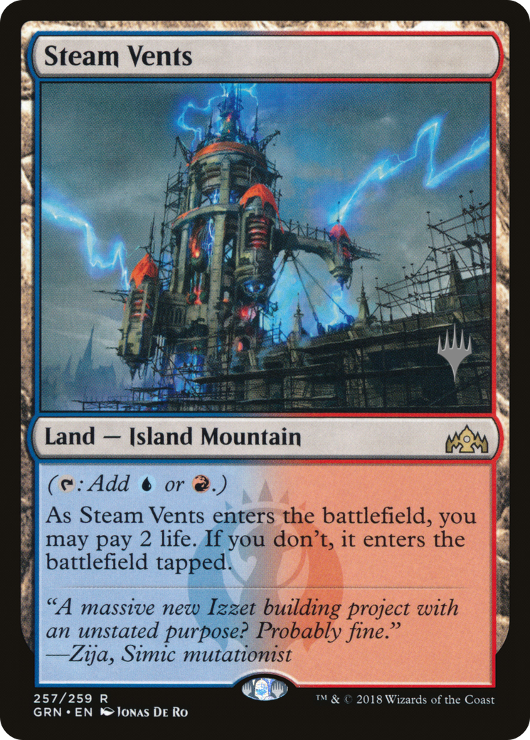 {R} Steam Vents (Promo Pack) [Guilds of Ravnica Promos][PP GRN 257]