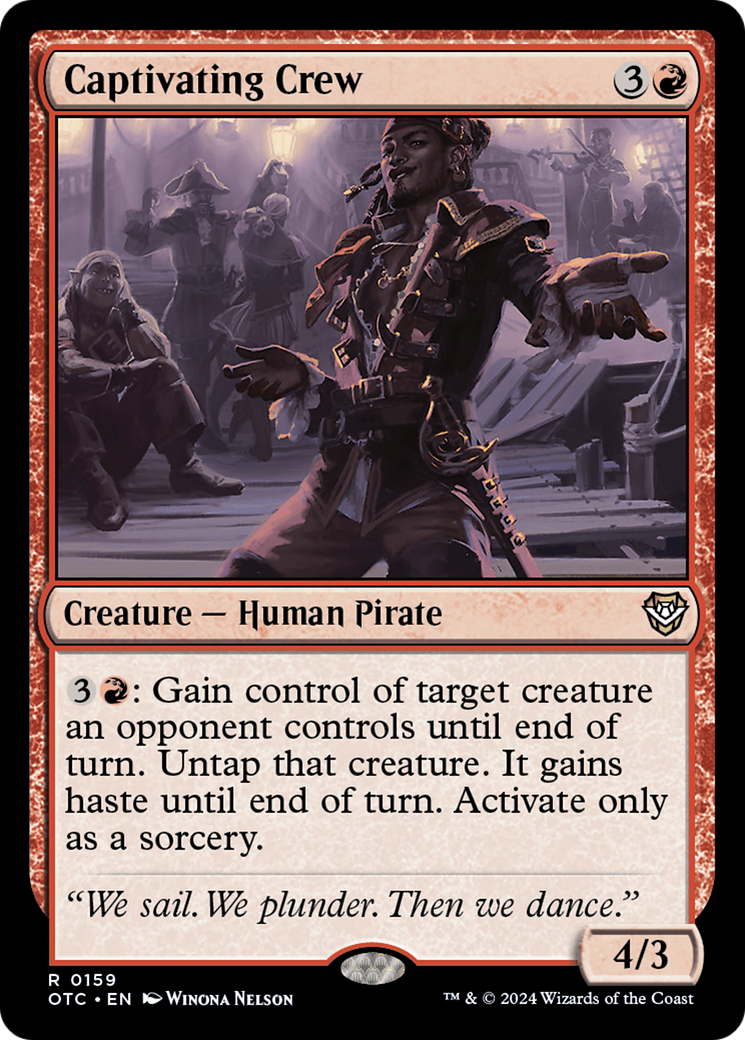 {R} Captivating Crew [Outlaws of Thunder Junction Commander][OTC 159]