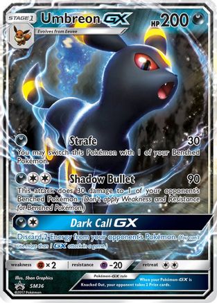 [PKM-R] Umbreon GX (SM36) [Sun & Moon: Black Star Promos]
