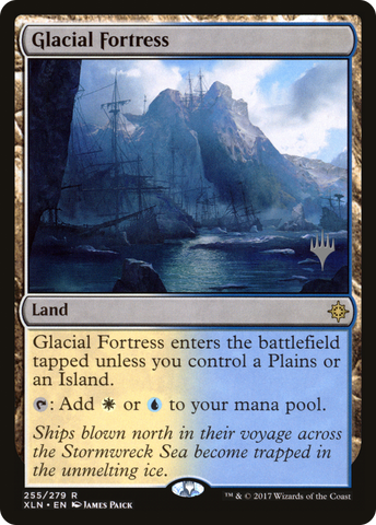 {R} Glacial Fortress (Promo Pack) [Ixalan Promos][PP XLN 255]