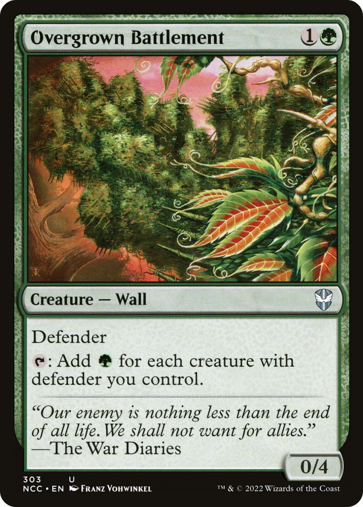 {C} Overgrown Battlement [Streets of New Capenna Commander][NCC 303]