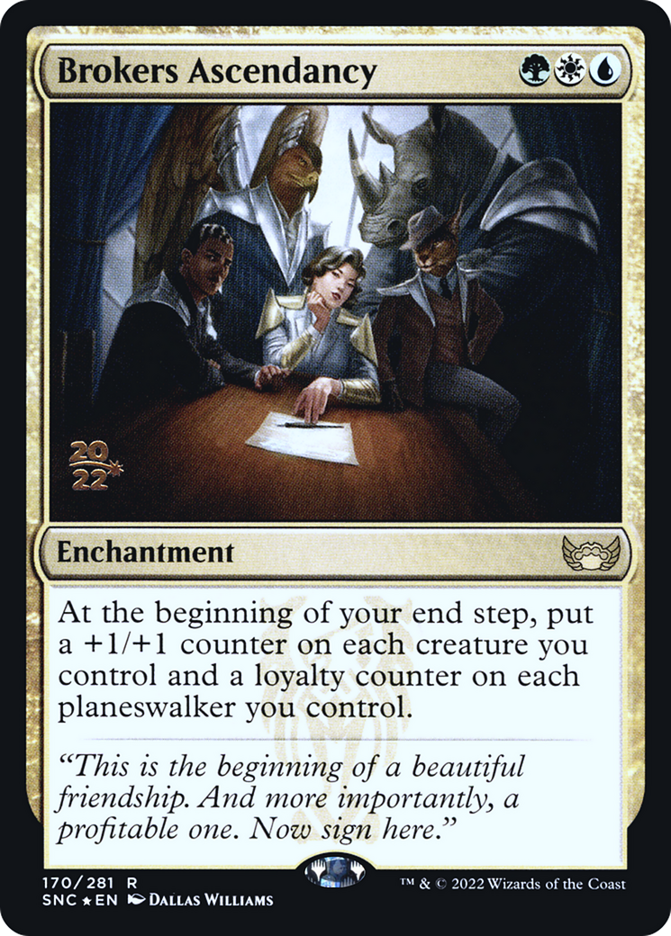 {R} Brokers Ascendancy [Streets of New Capenna Prerelease Promos][PR SNC 170]