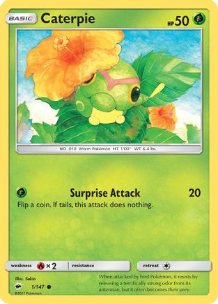 [PKM-C] Caterpie (1/147) [Sun & Moon: Burning Shadows]