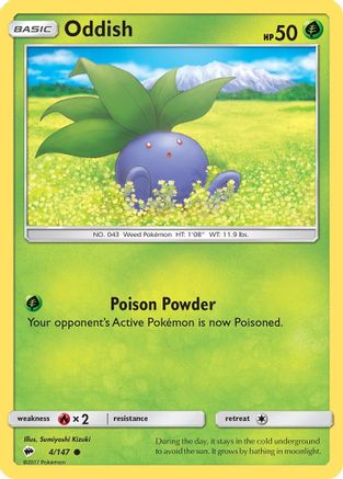 [PKM] Oddish (4/147) [Sun & Moon: Burning Shadows]