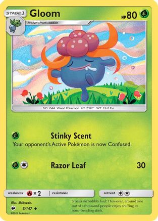 [PKM] Gloom (5/147) [Sun & Moon: Burning Shadows]