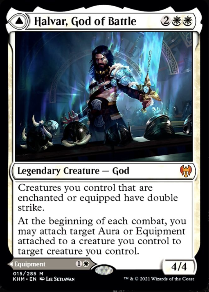 {R} Halvar, God of Battle // Sword of the Realms [Kaldheim][KHM 015]