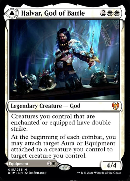 {R} Halvar, God of Battle // Sword of the Realms [Kaldheim][KHM 015]