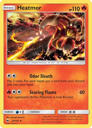 [PKM] Heatmor (24/147) [Sun & Moon: Burning Shadows]
