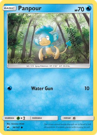 [PKM] Panpour (36/147) [Sun & Moon: Burning Shadows]