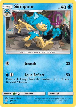 [PKM] Simipour (37/147) [Sun & Moon: Burning Shadows]