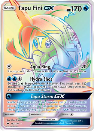 [PKM] Tapu Fini GX (152/147) [Sun & Moon: Burning Shadows]