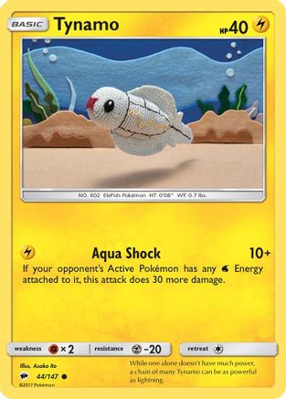 [PKM] Tynamo (44/147) [Sun & Moon: Burning Shadows]
