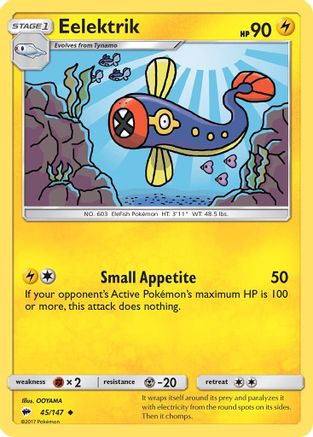 [PKM] Eelektrik (45/147) [Sun & Moon: Burning Shadows]