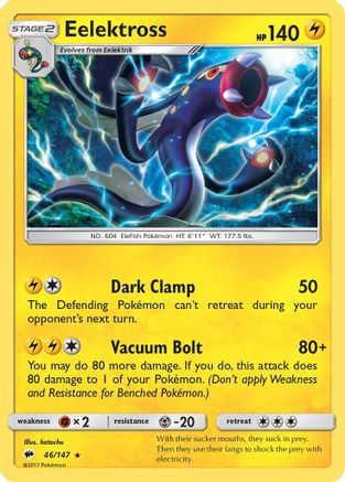 [PKM] Eelektross (46/147) [Sun & Moon: Burning Shadows]
