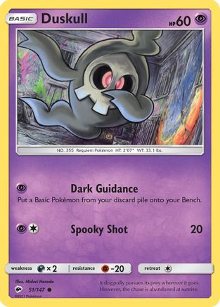 [PKM-C] Duskull (51/147) [Sun & Moon: Burning Shadows]