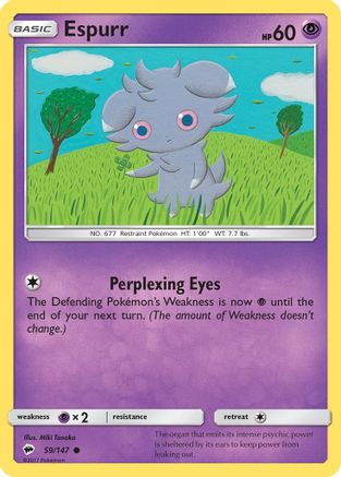 [PKM] Espurr (59/147) [Sun & Moon: Burning Shadows]