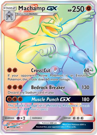 [PKM-R] Machamp GX (154/147) [Sun & Moon: Burning Shadows]