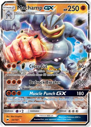 [PKM] Machamp GX (64/147) [Sun & Moon: Burning Shadows]