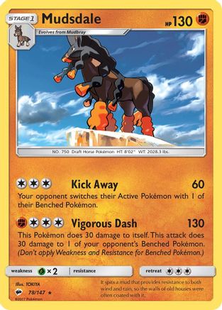 [PKM] Mudsdale (78/147) [Sun & Moon: Burning Shadows]