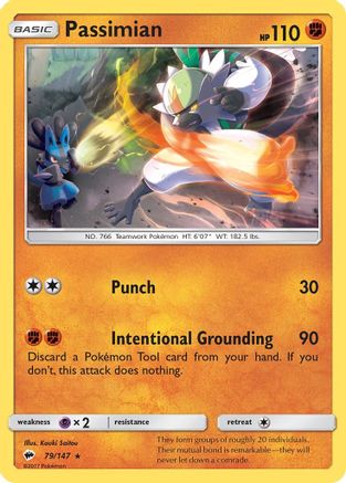 [PKM] Passimian (79/147) [Sun & Moon: Burning Shadows]