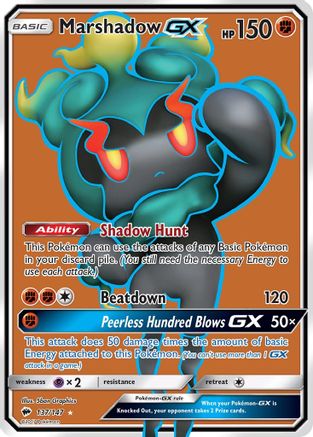 [PKM-R] Marshadow GX (137/147) [Sun & Moon: Burning Shadows]