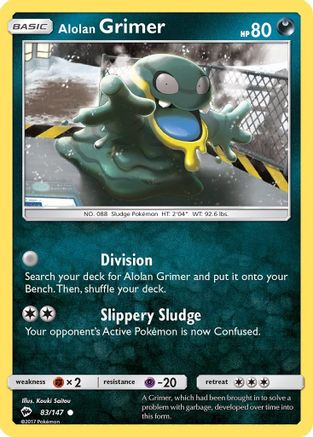 [PKM] Alolan Grimer (83/147) [Sun & Moon: Burning Shadows]