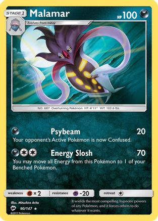 [PKM] Malamar (90/147) [Sun & Moon: Burning Shadows]