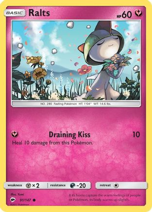 [PKM-C] Ralts (91/147) [Sun & Moon: Burning Shadows]