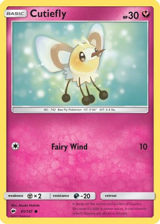 [PKM-C] Cutiefly (95/147) [Sun & Moon: Burning Shadows]