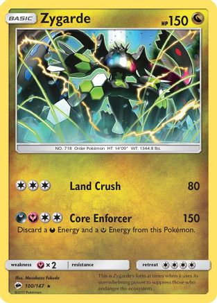 [PKM] Zygarde (100/147) [Sun & Moon: Burning Shadows]
