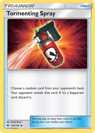 [TR] Tormenting Spray (125/147) [Sun & Moon: Burning Shadows]