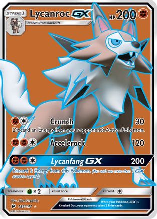 [PKM] Lycanroc GX (136/147) [Sun & Moon: Burning Shadows]