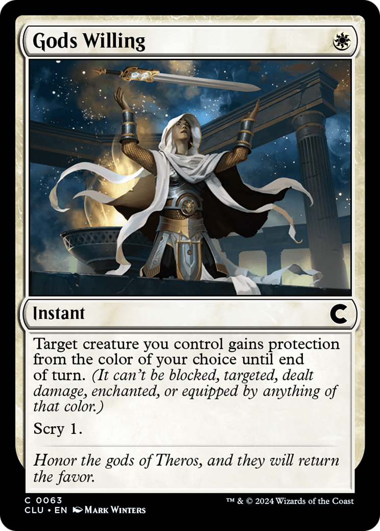 {C} Gods Willing [Ravnica: Clue Edition][CLU 063]