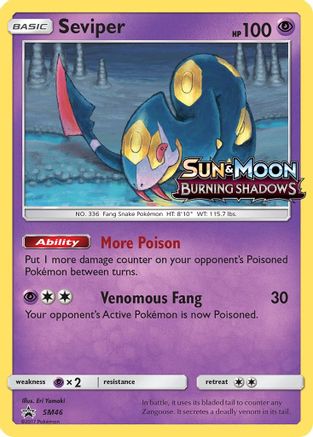 [PKM] Seviper (SM46) [Sun & Moon: Black Star Promos]