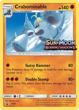 [PKM] Crabominable (SM47) [Sun & Moon: Black Star Promos]