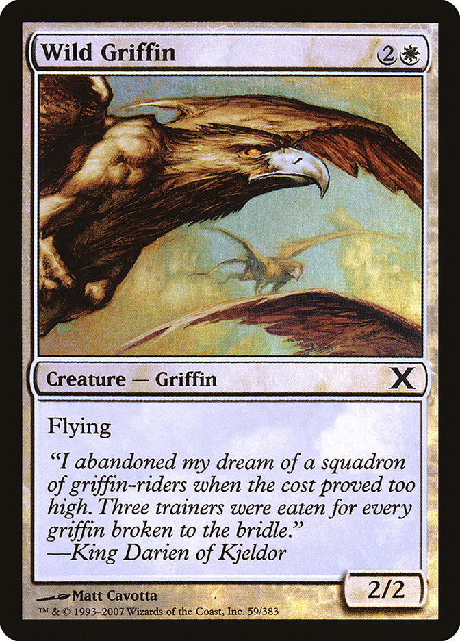 {C} Wild Griffin (Premium Foil) [Tenth Edition][FP 10E 059]