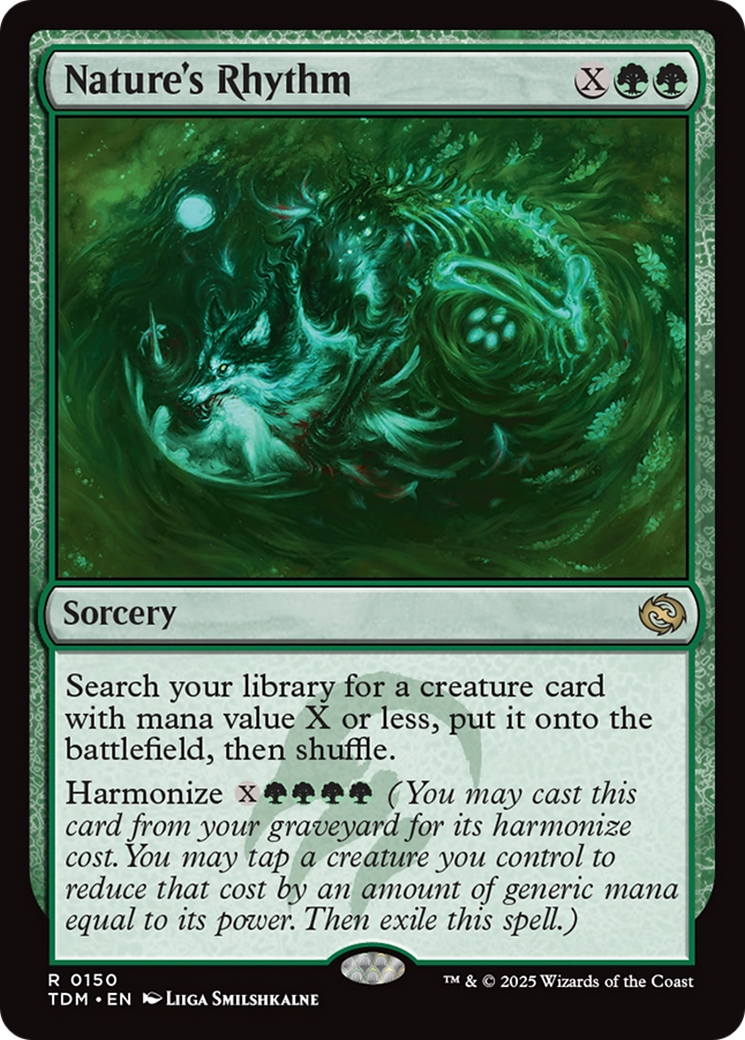 {@R} Nature's Rhythm [Tarkir: Dragonstorm][TDM 150]