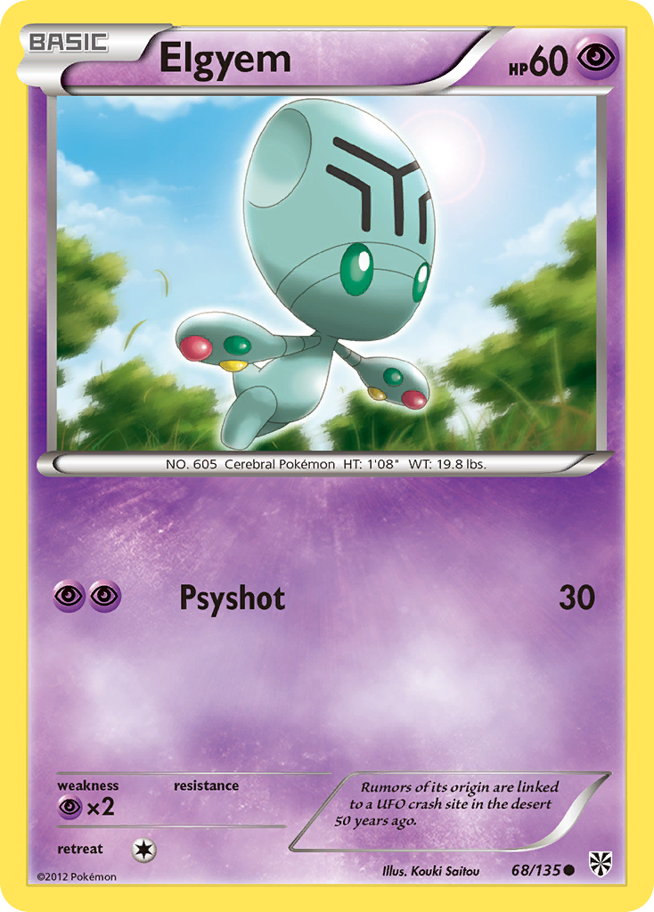 [PKM-C] Elgyem (68/135) [Black & White: Plasma Storm]