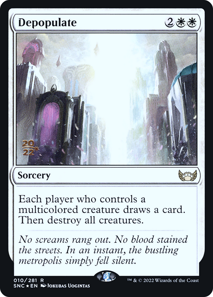 {R} Depopulate [Streets of New Capenna Prerelease Promos][PR SNC 010]